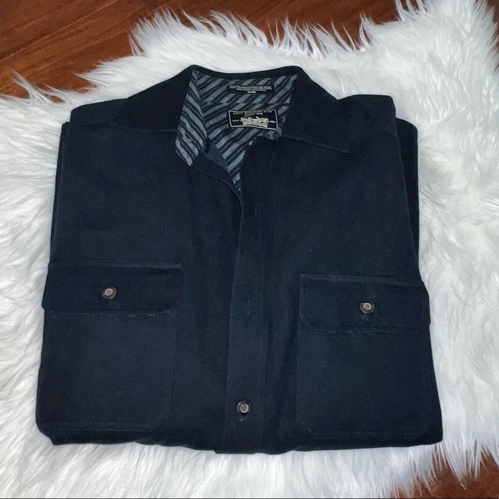 Levi’s Button Down Shirt Jacket Shacket Blue Size Medium